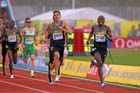 Ross Murray trying to catch Silas Kiplagat in the Emsley Carr Mile, 2012 Samsung Diamond League, Crystal Palace, London.
